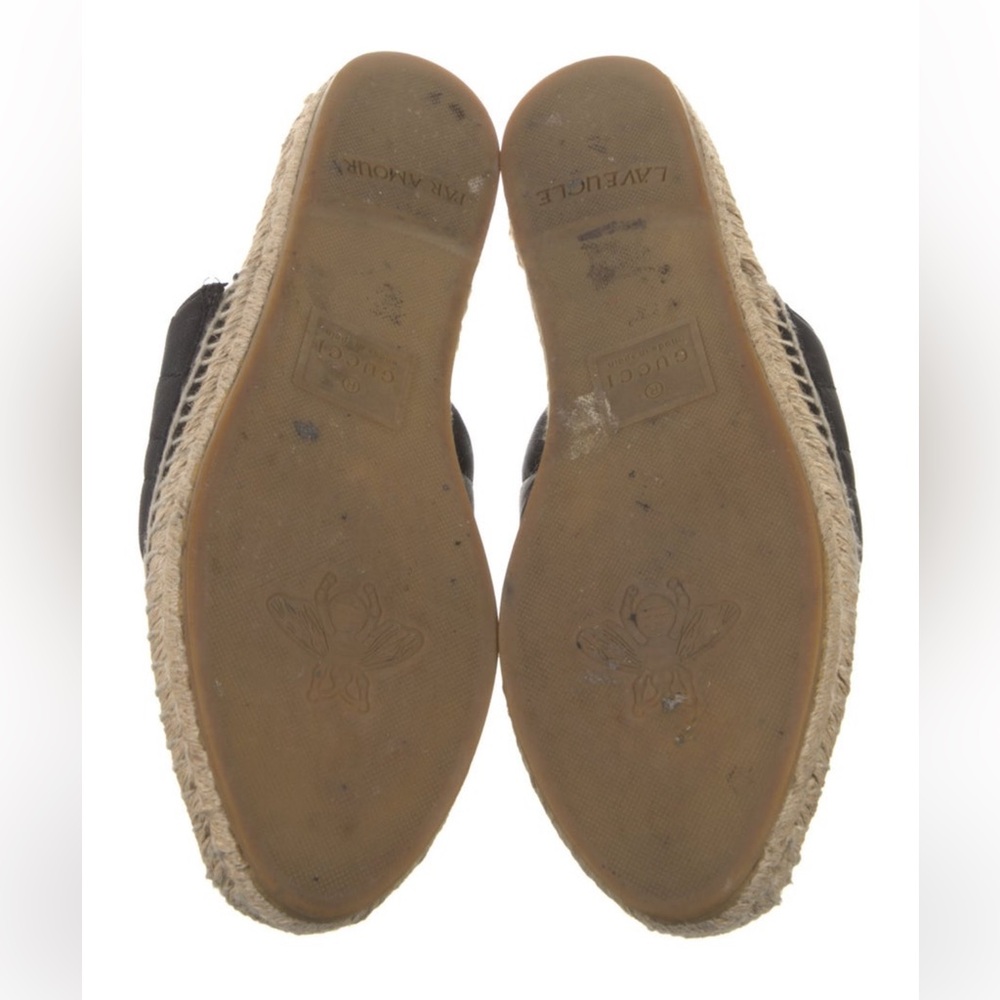 Gucci Nappa Matelasse GG Marmont Espadrille Mules - Picture 3 of 16